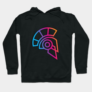 gradient geometric sparta Hoodie